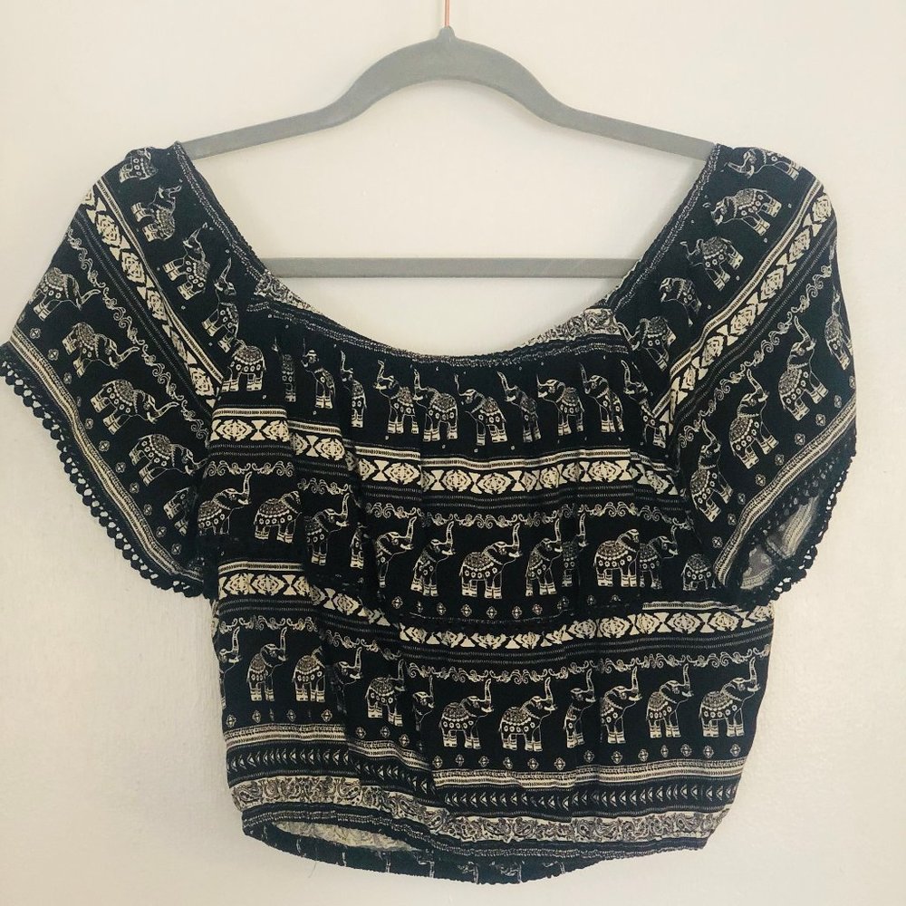 Off the Shoulder Crop Top